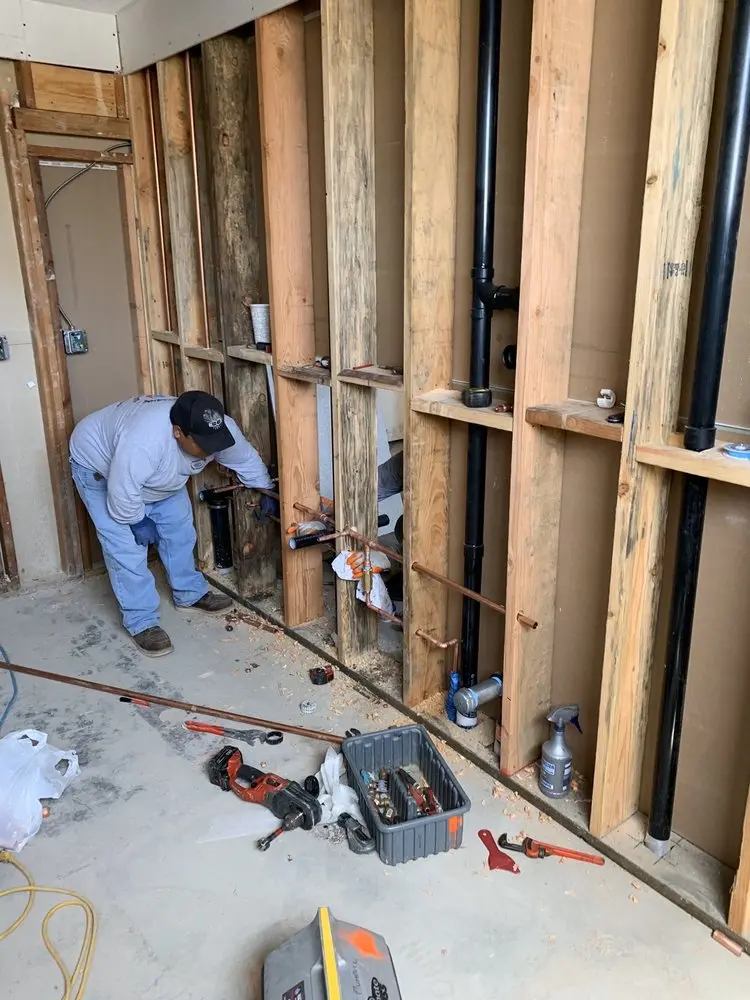 Commercial rough-in plumbing for Commercial Plumbing in Mill Grove Gardens